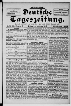 Deutsche Tageszeitung on Feb 1, 1907