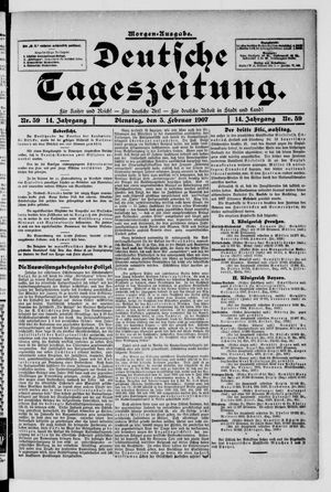 Deutsche Tageszeitung vom 05.02.1907