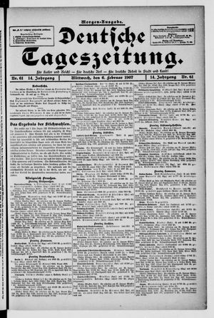 Deutsche Tageszeitung vom 06.02.1907