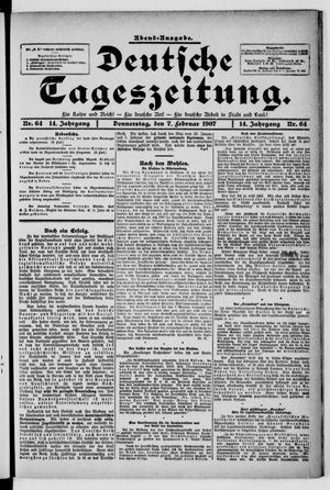 Deutsche Tageszeitung vom 07.02.1907
