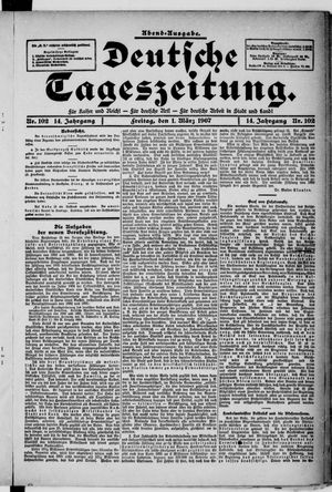 Deutsche Tageszeitung vom 01.03.1907