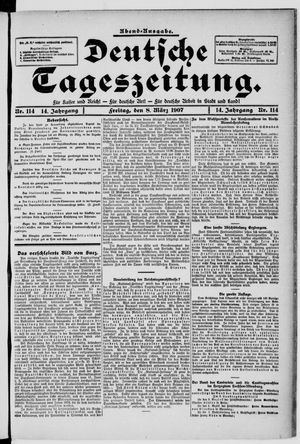 Deutsche Tageszeitung on Mar 8, 1907