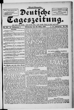 Deutsche Tageszeitung on Mar 20, 1907