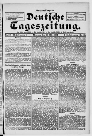 Deutsche Tageszeitung vom 26.03.1907