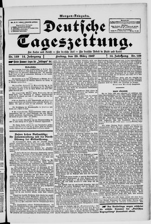 Deutsche Tageszeitung vom 29.03.1907