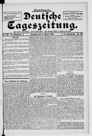 Deutsche Tageszeitung vom 05.04.1907