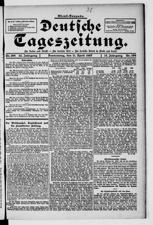 Deutsche Tageszeitung on Apr 11, 1907