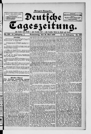 Deutsche Tageszeitung on May 16, 1907