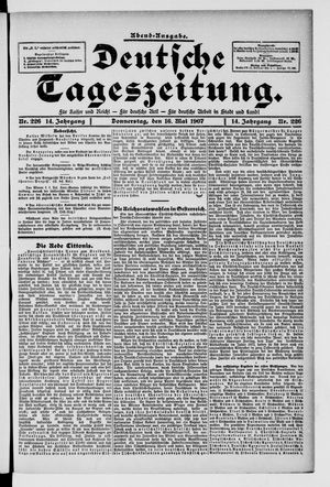 Deutsche Tageszeitung on May 16, 1907