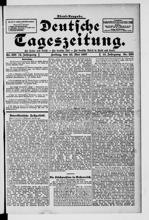 Deutsche Tageszeitung vom 24.05.1907