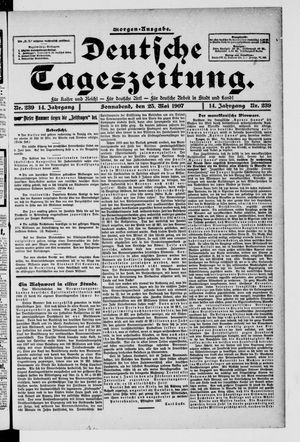 Deutsche Tageszeitung vom 25.05.1907