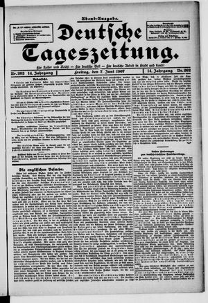 Deutsche Tageszeitung vom 07.06.1907