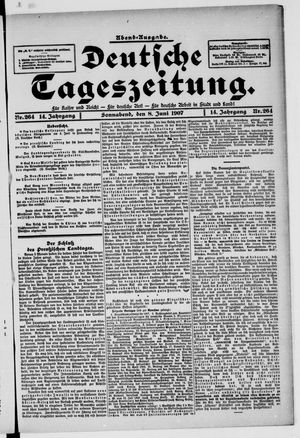 Deutsche Tageszeitung vom 08.06.1907