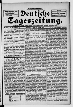 Deutsche Tageszeitung vom 11.06.1907