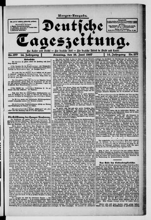 Deutsche Tageszeitung vom 15.06.1907