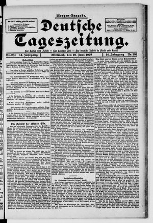 Deutsche Tageszeitung vom 19.06.1907