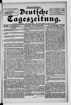 Deutsche Tageszeitung vom 25.06.1907