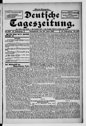 Deutsche Tageszeitung vom 29.06.1907