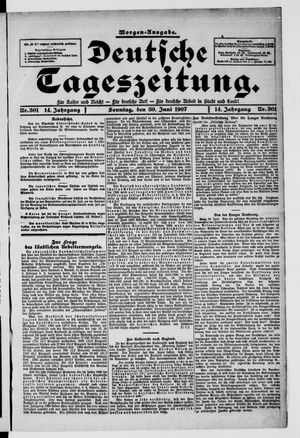 Deutsche Tageszeitung vom 30.06.1907