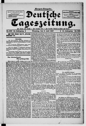 Deutsche Tageszeitung vom 02.07.1907