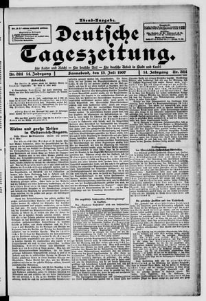 Deutsche Tageszeitung vom 13.07.1907