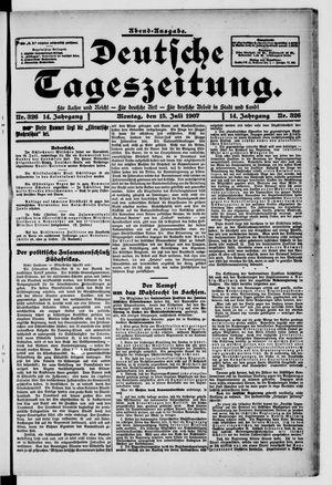 Deutsche Tageszeitung vom 15.07.1907