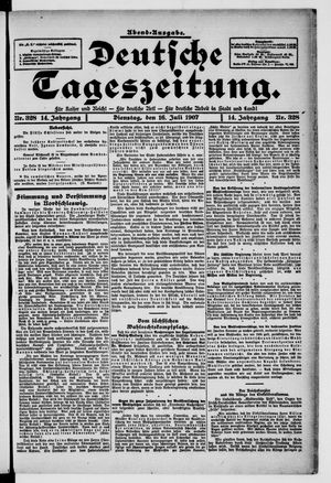 Deutsche Tageszeitung vom 16.07.1907