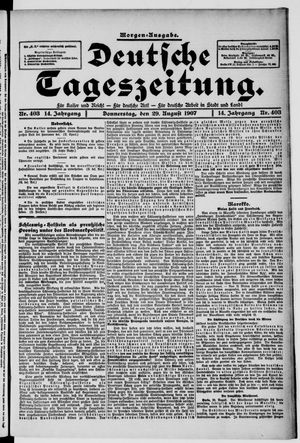 Deutsche Tageszeitung vom 29.08.1907