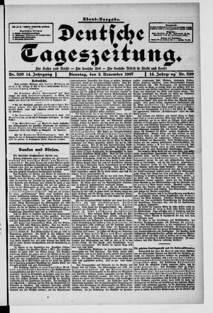 Deutsche Tageszeitung vom 05.11.1907