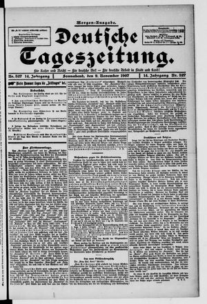 Deutsche Tageszeitung on Nov 9, 1907