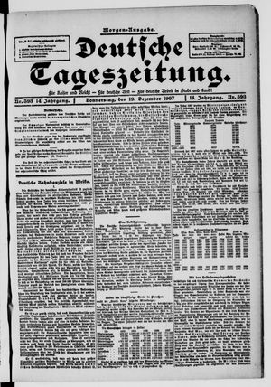 Deutsche Tageszeitung vom 19.12.1907