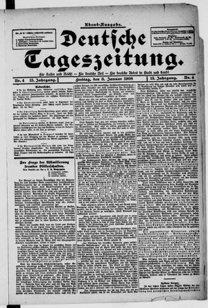 Deutsche Tageszeitung on Jan 3, 1908