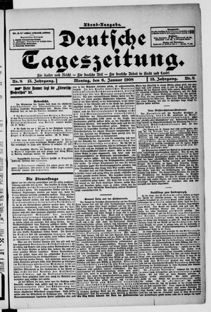 Deutsche Tageszeitung vom 06.01.1908