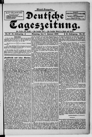 Deutsche Tageszeitung on Jan 7, 1908