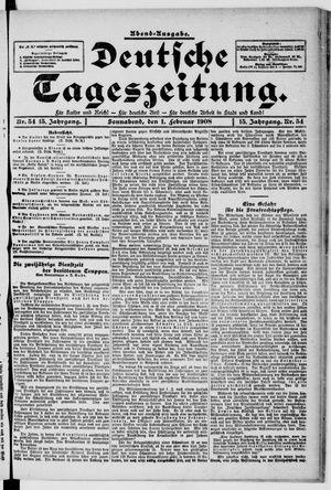 Deutsche Tageszeitung vom 01.02.1908