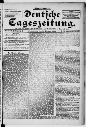 Deutsche Tageszeitung vom 08.02.1908