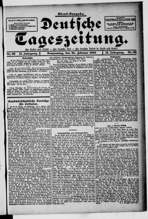 Deutsche Tageszeitung vom 20.02.1908