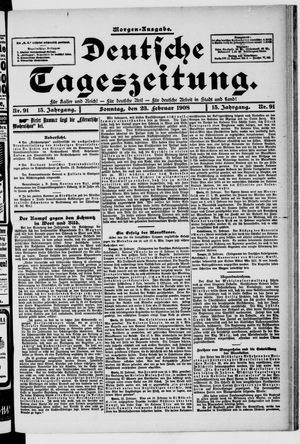 Deutsche Tageszeitung on Feb 23, 1908