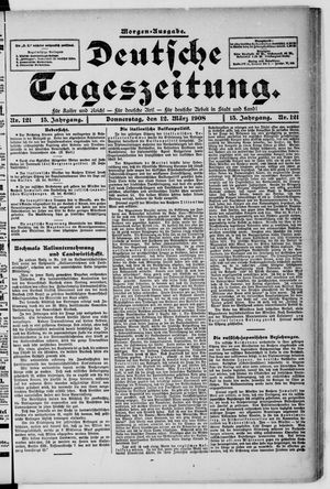 Deutsche Tageszeitung vom 12.03.1908