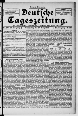 Deutsche Tageszeitung on Mar 19, 1908
