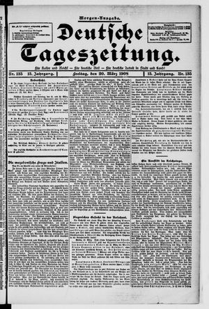 Deutsche Tageszeitung vom 20.03.1908