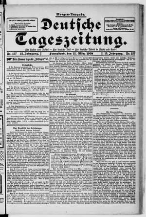 Deutsche Tageszeitung vom 21.03.1908