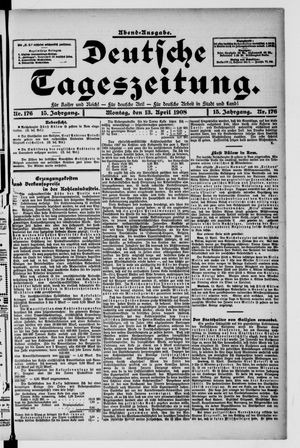 Deutsche Tageszeitung vom 13.04.1908