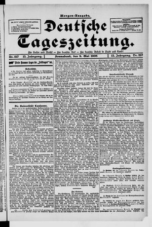 Deutsche Tageszeitung on May 9, 1908