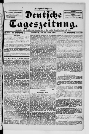 Deutsche Tageszeitung vom 13.05.1908