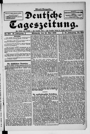 Deutsche Tageszeitung vom 13.05.1908