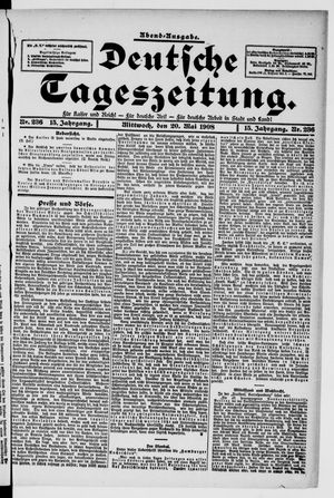 Deutsche Tageszeitung vom 20.05.1908