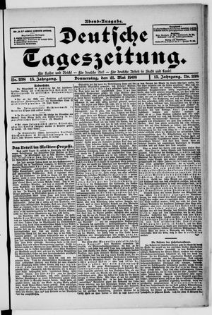 Deutsche Tageszeitung vom 21.05.1908