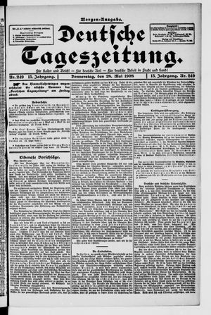 Deutsche Tageszeitung vom 28.05.1908