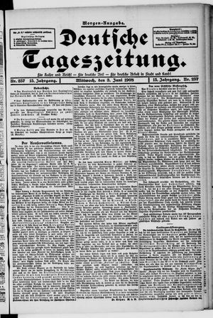 Deutsche Tageszeitung on Jun 3, 1908